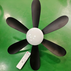 Led <b>Ceiling</b> <b>Fan</b> 6 Blades E27 Led Light <b>Remote</b> <b>Control</b> Flush Mount For Bedroom Living Room - Product Image 4