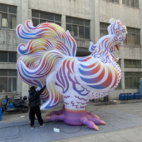 Modèle de poulet gonflable de coq gonflable de publicité de qualité supérieure