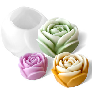 J10-410 Rose hương liệu nến Silicone Khuôn Hoa Handmade xà phòng hương liệu làm DIY nhỏ giọt thạch cao - Product Image 2