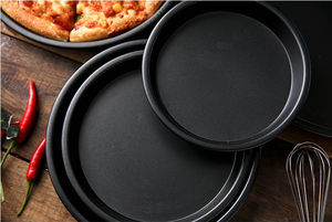 Molde para <span class=keywords><strong>Pizza</strong></span> Antiadherente de Alta Calidad Personalizado de 10, 9, 8 y 6 Pulgadas, Bandeja para Hornear Industrial al por Mayor, Platos para Hornear para Horno - Product Image 4