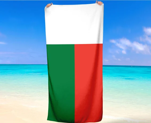 Toalla de <span class=keywords><strong>playa</strong></span> de microfibra Diseño de la bandera de Guinea-Bissau Toalla de baño de acuarela Manta absorbente de secado rápido Sin arena - Product Image 4