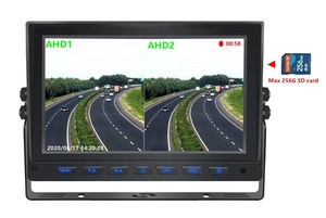 Monitor <span class=keywords><strong>DVR</strong></span> AHD para coche de 9 pulgadas, grabadora Digital de vehículo de fábrica, pantalla dividida de 2/4/8 canales, pantalla cuádruple, GPS, TFT, Ayuda de marcha atrás - Product Image 3