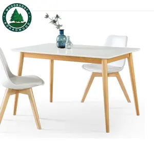 עץ מלא שולחן אורן עץ מטבח שולחן - Product Image 1