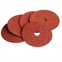 Disques abrasifs en fibre de résine Haina de haute qualité, grain 36, 115 mm x 7/8 po, trou traversant, dos en fibre d'alumine-zircone, épaisseur moyenne 1 mm