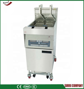 Surri Tự Động Lọc Dầu Nâng Giỏ Thương Mại Điện <span class=keywords><strong>Gas</strong></span> Nồi Chiên Sâu Với Đôi Xe Tăng Cho Gà Chiên - Product Image 3