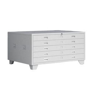 ตู้เก็บเอกสารเหล็กแบบโมเดิร์น 5 ลิ้นชัก สำหรับเก็บแบบแปลน แผนที่ ภาพวาด ขนาดใหญ่ เหมาะสำหรับโรงเรียน สำนักงาน และงานออกแบบสถาปัตยกรรม - Product Image 1