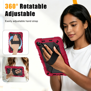 Funda Protectora Resistente para Tablet con Soporte Giratorio, Protección a Prueba de Golpes y Correa de Mano para Redmi Pad 2 9.7 - Product Image 5