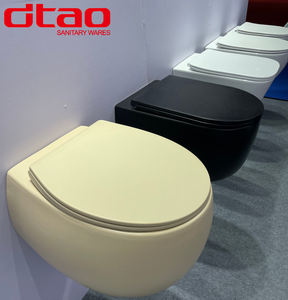 WC Moderno Sospeso a Parete con Cassetta dell'Acqua Nascosta, Sanitario Monoblocco a Sospensione per Bagno - Product Image 1