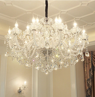 Lámpara de Cristal Europea Moderna con Estilo Crema Sencillo y Atmosférico, Lámpara Decorativa para Sala de Estar, Comedor Principal y Dormitorio
