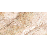 Travertin dolomitique modifié en argile, niveau AA, ignifuge, grande dalle murale, design 3D pour façade d'hôtel moderne, intérieur (3-5 mm)