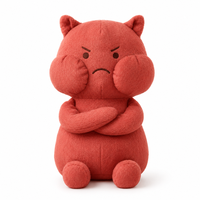 Set Boneka Plush Emosional Moodies, Boneka Hewan Lucu, Boneka Plush Lembut dan Nyaman untuk Menghilangkan Stres, Hadiah