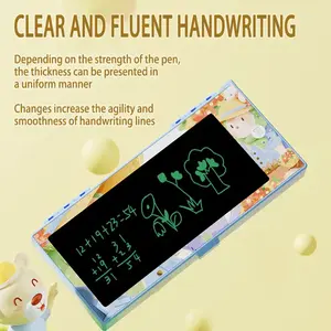 Boîte de papeterie d'écriture manuscrite bricolage étanche et anti goutte dessin animé étui à crayons créatif étui à crayons multifonctionnel - Product Image 4