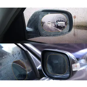 Film pour rétroviseur de voiture Film imperméable anti-buée anti-pluie Autocollant pour rétroviseur de voiture Protecteur d'écran