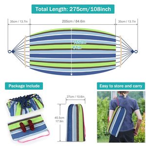 Nhà Máy Nóng Bán Di Động Cắm Trại Võng Nâng Cấp Phiên Bản 550lb Dày Vải Duy Nhất Võng Với Hai Chống-Cuộn Cân Bằng Dầm - Product Image 3