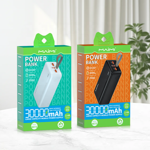 แบตเตอรี่ลิเธียม <span class=keywords><strong>Maimi</strong></span> แบตเตอรี่ลิเธียมแบตสำรองแบบพกพาสำหรับมือถือขนาด30000mAh USB Type C โลโก้ตามสั่ง - Product Image 5
