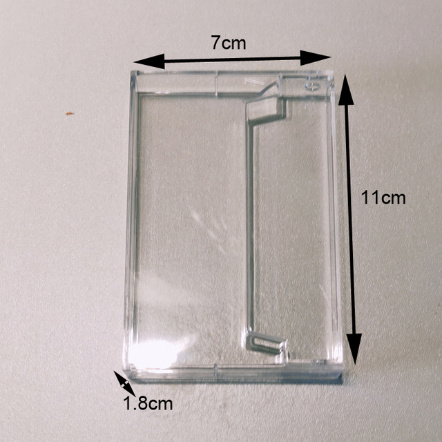 D1396 Blank Lash Plastic Tape clear cassette case no tab