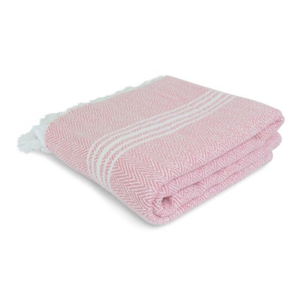 Serviette de plage gaufrée en coton biologique la plus vendue sac personnalisé de Technique de sublimation sans sable à rayures d'été à séchage rapide - Product Image 1