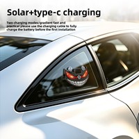Lumière LED dynamique clignotante « Oeil du Diable » pour voiture, camion, lumière d'avertissement solaire pour vitre arrière, lumière décorative