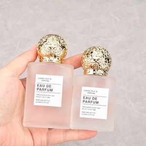 Hot Selling Frosted Glass Perfume <b>Bottles</b> 30ml 50ml Empty Spray Refillable Cosmetic Containers Factory Direct Portable Design - Product Image 2