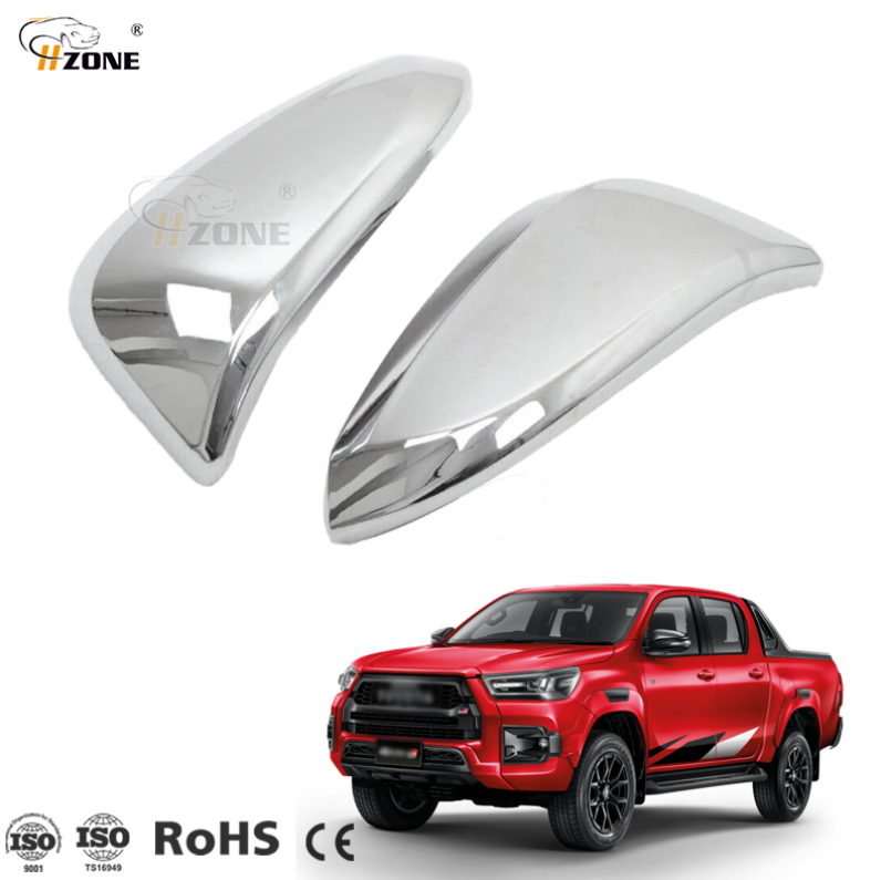 Pair Of Matte Black Mirror Covers For Toyota Hilux SR, SR5, Workmate - Left & Right - View #5