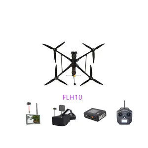 FLH10 Chimère analogique 10 pouces Freestyle FPV Racing Drone BNF PNP charge utile 4 kg temps de vol 30min transmission vidéo pièce fpv