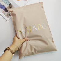 Pochette de vêtements nue personnalisée Sacs d'emballage en plastique Sac à fermeture éclair coulissante avec logo imprimé pour sac poly zip-lock de marque de vêtement