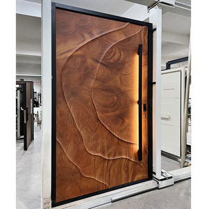 <span class=keywords><strong>Porte</strong></span> pivotante d'entrée de luxe haut de gamme <span class=keywords><strong>en</strong></span> acier inoxydable, <span class=keywords><strong>porte</strong></span> d'entrée extérieure sécurisée <span class=keywords><strong>en</strong></span> <span class=keywords><strong>bois</strong></span> massif - Product Image 6