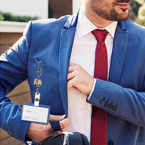 Porte-clés rétractable en métal vierge pour transfert thermique, avec boucle facile à tirer, cordon d'identification, boucle anti-perte, porte-clés en métal - Product Image 2