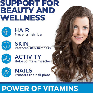 OEM ODM biotina capsule Logo personalizzato unghie per capelli integratore di ingrossamento <span class=keywords><strong>del</strong></span> <span class=keywords><strong>seno</strong></span> vitamina C Gluta Gummies per lo sbiancamento della pelle - Product Image 4