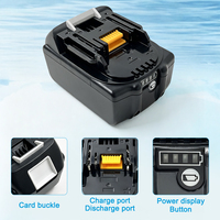 Batterie de remplacement Li-ion haute capacité 18V pour outil électrique Makita BL1860 BL1850 avec BMS