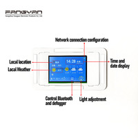 12V 5A 60W Tuya 4G APP Contrôle WIFI Connexion CCT Trois Couleurs LED Lumière Gradateur Miroir Capteur Tactile Commutateur Pour Miroirs D'hôtel