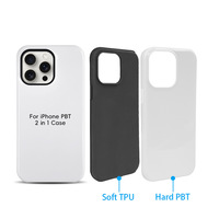 Coques de téléphone vierges Fonlyu 3D à double couche pour sublimation, compatibles iPhone 17 16 15 14 13 12 Pro Max, pour impression DIY par transfert thermique
