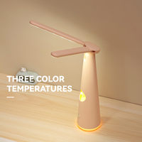 Lampe de bureau réglable à double tête, veilleuse personnalisée en forme de figurine, lampe de lecture douce pour la protection des yeux, lampe de chevet pour le sommeil