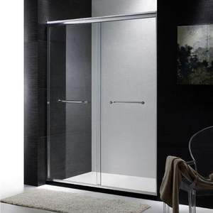 Porte en verre de <span class=keywords><strong>baignoire</strong></span> de dérivation encadré60x60 <span class=keywords><strong>Baignoire</strong></span> SGCC Porte coulissante en verre trempé transparentDouble porte coulissante pour <span class=keywords><strong>baignoire</strong></span> - Product Image 5