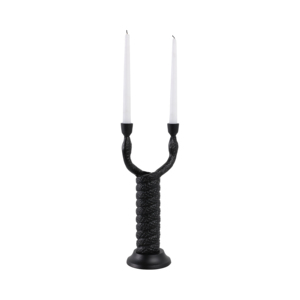 Porte-bougie conique en corde torsadée, chandelier moderne en aluminium pour centres de table, décoration intérieure, design serpent - Product Image 2