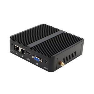 Mini PC pas cher d'usine Intel Celeron J1900 Dual <span class=keywords><strong>2</strong></span> Lan Ethernet 4 USB Ubuntu Win 10 Nuc Nano Mini PC industriel sans ventilateur - Product Image 2