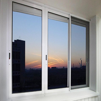 Ventanas Corredizas Modernas de Aleación de Aluminio, Insonorizadas, con Aislamiento Térmico, Resistentes al Viento, con Pantalla Plegable para Apartamentos y Dormitorios