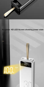Nouveau produit tendance 2024 Charge rapide Powerbank 60000mAh <span class=keywords><strong>Batterie</strong></span> <span class=keywords><strong>externe</strong></span> <span class=keywords><strong>50000mAh</strong></span> Meilleures ventes Power Bank 30000mAh - Product Image 4