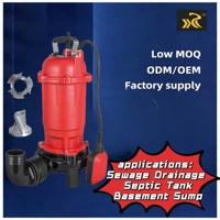 Pompe à eaux usées submersible Kaislen 1.2HP WQD900G avec broyeur, 0.9KW, 300L/min, en fonte, 2 pouces, contrôle entièrement automatique, CE