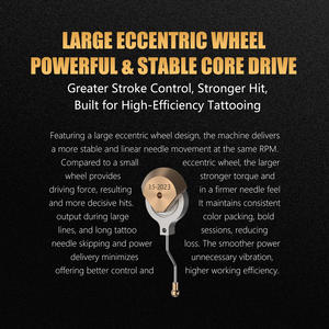 Máquina de Tatuar Inalámbrica Profesional Ambition Ninja Max+ con Motor sin Núcleo de 2000 mAh y 3.5 mm de Carrera, Tipo Pluma para Artistas del Arte Corporal - Product Image 3