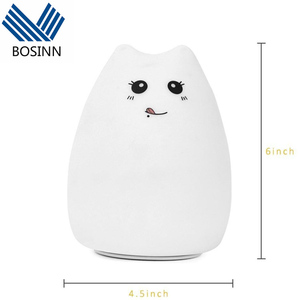 <span class=keywords><strong>Lampe</strong></span> led en forme de <span class=keywords><strong>chat</strong></span> avec télécommande, Rechargeable, design mignon Kawaii, luminaire décoratif d'intérieur, idéal pour la chambre d'un enfant - Product Image 2