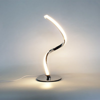 Lampe de chevet LED moderne et simple à spirale, 3 modes de couleur, lampe de table intelligente