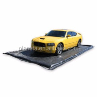 Tapis de lavage de voiture gonflable en PVC portable pour camions avec système de récupération d'eau