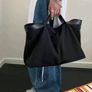 Sacs à main pour femmes en cuir véritable rétro de haute qualité, design tendance, sac à bandoulière bicolore, grande capacité, sac bandoulière - Product Image 1