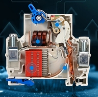 Disjoncteur différentiel industriel en plastique NXBLE-63Y 3P 6kA de type magnétique à montage sur rail DIN