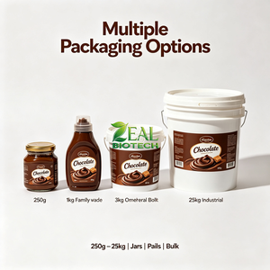 Pâte <span class=keywords><strong>à</strong></span> tartiner au chocolat ZEAL Premium |   Beurre <span class=keywords><strong>de</strong></span> Cacao Pur Noisette Faible en Sucre Bio pour Pâtisserie, Tartinage et Boissons, Vente en Gros Industrielle 24 - Product Image 6