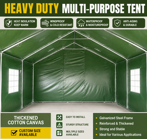 Tente murale en PVC camouflage, abri extérieur imperméable, maison de camping d'urgence robuste, taille personnalisée - Product Image 2
