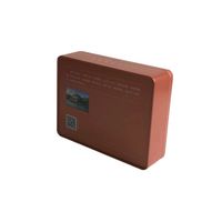 Boîtes en métal rectangulaires personnalisées avec logo imprimé, de qualité alimentaire, pour emballages cadeaux de biscuits, gâteaux de lune