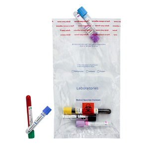 UN3373 安全包装袋 95 Kpa 生物危害物袋 3 层 4 层 自粘式样本运输袋 医疗用 - Product Image 4