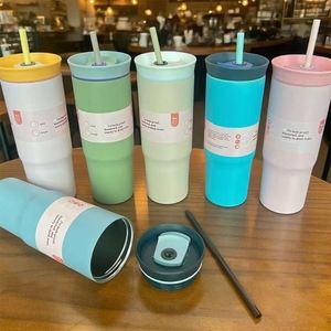 แก้วเก็บความร้อน DD4415 ขนาด 24 ออนซ์ ทำจากสแตนเลสสตีล พร้อมหลอดดูด เก็บอุณหภูมิได้นาน 12-24 ชั่วโมง เป็นมิตรกับสิ่งแวดล้อม รับสกรีนโลโก้ - Product Image 3
